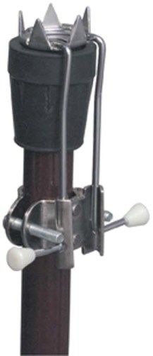 Mabis 512-1368-0600 5-Prong Ice Grip Cane Attachment, Helps promote safe walking on ice and snow, Easy flip-up design while not in use, Attaches easily to most canes or crutches with only two screws (included), Assembly hardware included, Full-color retail packaging (512-1368-0600 51213680600 5121368-0600 512-13680600 512 1368 0600)