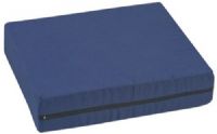 Mabis 513-7602-2400 Standard Polyfoam Wheelchair Cushion, 16” x 18” x 4”, Navy, Offers soft, even support for maximum comfort and weight distribution, Constructed of highly resilient polyurethane foam, Removable, machine washable, Navy polyester/cotton cover, Foam meets CAL #117 requirements (513-7602-2400 51376022400 5137602-2400 513-76022400 513 7602 2400) 