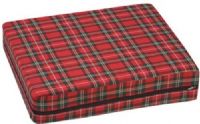 Mabis 513-7604-9910 High-Density Foam Wheelchair Cushion, 16” x 18” x 2”, Cushion conforms to natural body contours to enhance comfort, Made of resilient foam that will not crack or crumble, Removable, machine washable plaid polyester/cotton cover, 2.3 density foam, 50 lbs. compression, Foam meets CAL #117 requirements (513-7604-9910 51376049910 5137604-9910 513-76049910 513 7604 9910) 