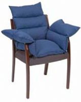 Mabis 513-7608-2400 Standard Comfort Cushion w/ Six Ties, Navy, Ideal for wheelchairs and other chairs in need of extra cushioning, Overstuffed with soft, hypoallergenic polyester fiberfill, Molds to body contours helping prevent painful pressure sores (513-7608-2400 513-7608-2400 513-7608-2400 513-7608-2400 513-7608-2400) 