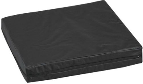 Mabis 513-7514-0200 Pincore Cushion w/ Leatherette Cover, 16 x 16 x 3, Black, Provides exceptional comfort and support with superior recovery results, Offers maximum weight distribution and stability, Foam is constructed of hypoallergenic, highly resilient pincore latex, Removable, washable Black Leatherette cover, Foam meets CAL #117 requirements, Size 16