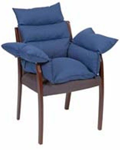Mabis 513-7608-2400 Standard Comfort Cushion w/ Six Ties, Navy, Ideal for wheelchairs and other chairs in need of extra cushioning, Overstuffed with soft, hypoallergenic polyester fiberfill, Molds to body contours helping prevent painful pressure sores (513-7608-2400 513-7608-2400 513-7608-2400 513-7608-2400 513-7608-2400)