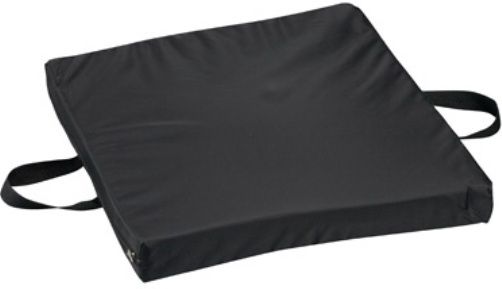 Mabis 513-7645-0200 Gel/Foam Flotation Cushion, 16 x 20 x 2, Black Nylon, Cushion offers maximum comfort, stability and therapeutic effectiveness with a generous amount of gel between a combination of firm and soft foam (513-7645-0200 51376450200 5137645-0200 513-76450200 513 7645 0200)