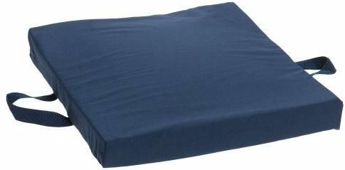 Duro-Med 513-7631-2400 S Gel/Foam Flotation Cushion with Navy Poly/Cotton Cover, Size 16
