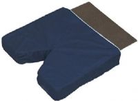 Duro-Med 513-8015-2448 S Coccyx Comfort Cushion with Hardboard Insert and Navy Poly/Cotton Cover, Navy (51380152448 S 513 8015 2448 S 51380152448 513 8015 2448 513-8015-2448) 
