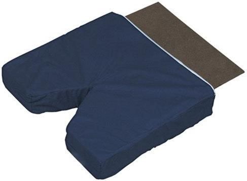 Duro-Med 513-8015-2448 S Coccyx Comfort Cushion with Hardboard Insert and Navy Poly/Cotton Cover, Navy (51380152448 S 513 8015 2448 S 51380152448 513 8015 2448 513-8015-2448)