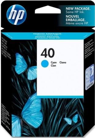 HP Hewlett Packard 51640C HP 40 Cyan Ink Cartridge for use with Designjet 330, 350c, 430, 450c, 455ca, 488ca, 488ca, 455ca, 430 Large-Format Printer 24-in model, 650c, 650c/ps, 650c Printer (36-inch), Deskjet 1200c/PS, 1200c, 250c, 650c and 230 Printers; New Up to 1600 page yield, Genuine Original OEM HP Hewlett Packard Brand, UPC 088698003183 (51-640C 516-40C 51640)