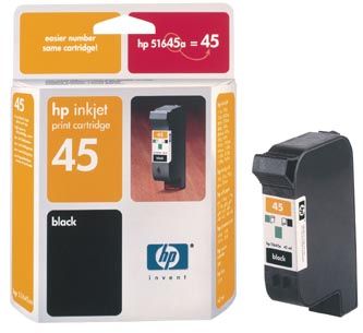 HP Hewlett Packard 51645A Black Inkjet Print Cartridge, Fits with Printers HP Fax 1220, HP Fax 1220xi, HP Color Copier 110, HP Color Copier 120, HP Color Copier 140, HP Color Copier 145, HP Color Copier 150, HP Color Copier 155, 833 Pages Yield @ 5% Coverage, New Genuine Original OEM HP Hewlett Packard Brand, UPC 088698004289 (HP51645A HP-51645A HP51645 HP-51645 51645)