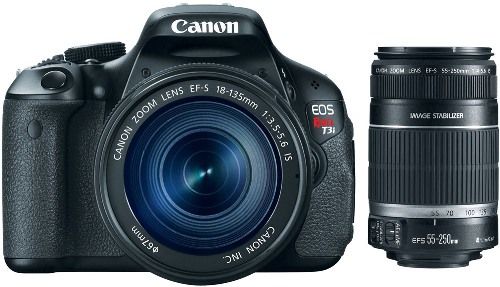 Canon 5169B005L1-KIT EOS Rebel T3i 18-135mm IS II Digital Camera Kit with EF-S 55-250mm f/4-5.6 IS II Telephoto Zoom, 18.0 Megapixel CMOS (APS-C) sensor and DIGIC 4 Image Processor for high image quality and speed, 3.7 fps continuous shooting up to approximately 34 JPEGs or approximately 6 RAW, UPC 837654976234 (5169B005L1KIT 5169B005-L1-KIT 5169B005-L1KIT 5169B005 L1-KIT 2044B002)