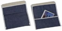 Mabis 517-1076-9911 Fleece Armrests with Pouch, Easily attaches to wheelchair arms with hook and loop adjustment, Features large storage compartment for added convenience, Durable navy denim fabric with fleece armrests, Machine washable, 10" x 9" with 4 1/2" pocket size (517-1076-9911 51710769911 5171076-9911 517-10769911 517 1076 9911) 