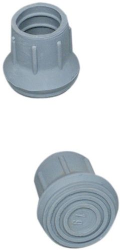 Mabis 519-1385-0300 Walker/Cane/Commode Replacement Tips, Gray, 1-1/8; 4/Box, Metal disc reinforcement inside rubber tips provide added stability to walkers, canes and commodes (519-1385-0300 51913850300 5191385-0300 519-13850300 519 1385 0300)