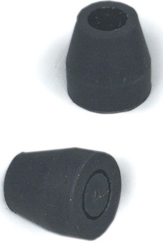 Mabis 519-1383-9502 Walker/Cane Replacement Tips w/ Metal Inserts, Black, #18, 3/4; 1 Pair, Metal disc reinforcement inside rubber tips provide added stability to walkers, canes and commodes (519-1383-9502 51913839502 5191383-9502 519-13839502 519 1383 9502)