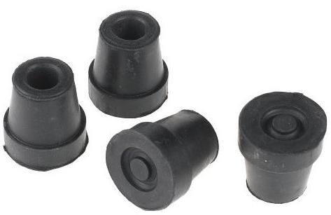 Duro-Med 519-1378-9512 S Quad Cane Replacement Tips, 1/2