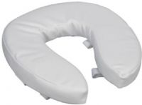 Mabis 520-1246-1900 2” Vinyl Cushion Toilet Seat, Easily fits most standard size toilet seats, Comfortable foam padding helps minimize pressure points, Raises the toilet seat height by 2”, Easily attaches to seat with hook and loop straps, Constructed of foam padding upholstered in vinyl (520-1246-1900 52012461900 5201246-1900 520-12461900 520 1246 1900) 