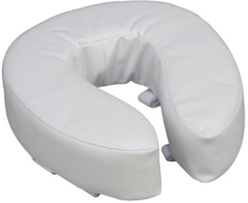 Mabis 520-1247-1900 4 Vinyl Cushion Toilet Seat, Easily fits most standard size toilet seats, Comfortable foam padding helps minimize pressure points, Raises the toilet seat height by 4, Easily attaches to seat with hook and loop straps, Constructed of foam padding upholstered in vinyl (520-1247-1900 52012471900 5201247-1900 520-12471900 520 1247 1900)