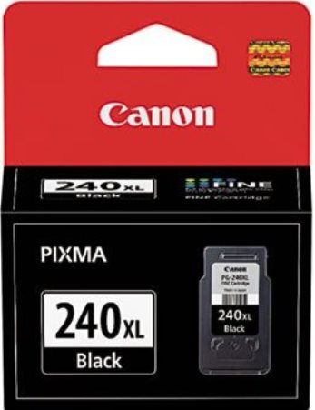 Canon 5206B001 Model PG-240XL Extra Large Black Cartridge For use with PIXMA MG2120, MG2220, MG3120, MG3122, MG3220, MG3222, MG3520, MG3522, MG4120, MG4220, MX372, MX392, MX432, MX439, MX452, MX459, MX472, MX479, MX512, MX522 and MX532 Printers, New Genuine Original OEM Canon Brand, Average cartridge yields 300 standard pages, UPC 013803134957 (5206-B001 5206 B001 5206B-001 5206B 001 PG240XL PG 240XL)