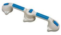 Mabis 521-1560-1924 Suction Cup Grab Bar with 180° Swivel Action, Grab Bars suction to any non-porous surfaces to prevent slips and falls, Contoured handle makes for a secured grip Push levers down to attach to the surface or flip up to release (521-1560-1924 52115601924 5211560-1924 521-15601924 521 1560 1924) 