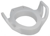 Mabis 522-1504-1900 Elongated Toilet Seat Riser w/ Arms, Durable and easy-to-clean, this toilet seat riser uses the existing toilet seat and lid, Large molded arms for security and support (522-1504-1900 52215041900 5221504-1900 522-15041900 522 1504 1900) 