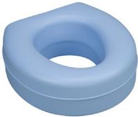 Mabis 522-1508-0100 Deluxe Plastic Toilet Seat Riser, Blue, Unique contour design fits most standard size toilet bowls, Raises toilet seat height by 5”, Made of molded, unbreakable polyethylene (522-1508-0100 52215080100 5221508-0100 522-15080100 522 1508 0100) 