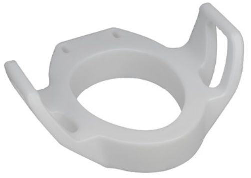 Mabis 522-1504-1900 Elongated Toilet Seat Riser w/ Arms, Durable and easy-to-clean, this toilet seat riser uses the existing toilet seat and lid, Large molded arms for security and support (522-1504-1900 52215041900 5221504-1900 522-15041900 522 1504 1900)
