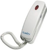 Clarity 52200.001 Model C200 Amplified Trimline Phone, White, Clarity Power technology, Amplifies incoming sounds up to 26 decibels, Bright visual ring indicator, Loud ringer volume, Large, backlit keypad, Hearing aid compatible, UPC 017229122390 (52200001 52200-001 52200 001 C-200 C 200) 
