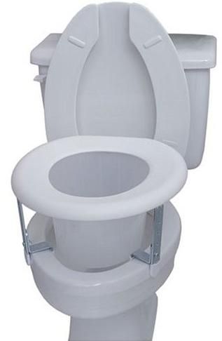 Duro-Med 522-1507-1900 S Universal White Plastic Raised Toilet Seat, White (52215071900 S 522 1507 1900 S 52215071900 522 1507 1900 522-1507-1900)