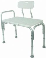 Duro-Med 522-1721-1999 S Deluxe Transfer Bench, Durable, high-density blow-molded seat and backrest with drain (52217211999 S 522 1721 1999 S 52217211999 522 1721 1999 522-1721-1999) 
