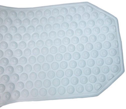 Mabis 523-1740-1900 Bath Mat, 15-3/4 x 41, Helps reduce the risk of falling down or sliding while bathing and provides cushioned softness for comfort and safety, Slip-resistant suction cups anchor mats to tub or shower surface, White vinyl resists dirt, mildew, fading and peeling, Made of white vinyl (523-1740-1900 52317401900 5231740-1900 523-17401900 523 1740 1900)