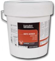 Liquitex 5236 Matte Varnish 1 Gallon; Low viscosity, fluid; Translucent when wet, clear when dry; 100 percent acrylic polymer varnish; Water soluble when wet; Good chemical and water resistance; Dry to a non-tacky, hard, flexible surface that is resistant to dirt retention; Resists discoloring due to humidity, heat and ultraviolet light; UPC 094376923926 (LIQUITEX5236 LIQUITEX 5236 LIQUITEX-5236) 