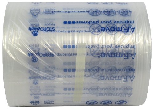 STOROpack 523687 AIRmove Void Film; Contains 4 rolls ea 200mm x 120mm x 250m - Approx 8in x 5in x 820ft; Carton Size 16.5 x 13.5 x 7 in, 25 lbs; Whether large, fragile or heavy, any product can be packed - quickly and safely; An air cushion specially designed for quick filling in gaps or voids; Each segment of film has an air chamber; Gaps alongside and above products are filled with one simple movement; Roll Weight: 6.55 Lbs (523687 523-687 52-3687)