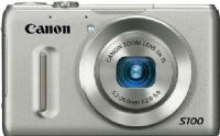 Canon 5245B001 PowerShot S100 Compact Digital Camera, Silver, 3.0-inch TFT Color with wide viewing angle, 12.1 Megapixel CMOS sensor, 5x Optical Zoom with 24mm wide angle, Capture stunning Full HD 1080p video in stereo sound with a dedicated movie button, Focal Length 5.2 (W) - 26.0 (T) mm, 4X Digital Zoom, UPC 013803137576 (5245-B001 5245 B001 5245B-001 5245B 001) 