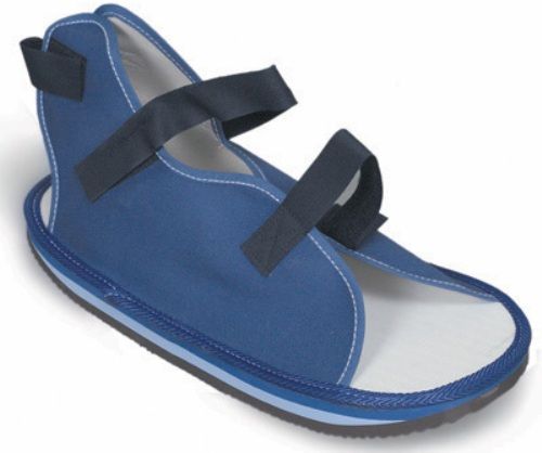 Mabis 530-6044-0124 Rocker Bottom Cast Shoe, X-Large, Ideal for wear after soft tissue procedures or post-op care, Provides protection for casts, Heavy-duty, blue canvas upper (530-6044-0124 53060440124 5306044-0124 530-60440124 530 6044 0124)