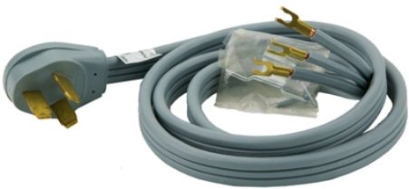Frigidaire 53055-1050 Standard Power Range Cord, 3 Wire, 40A Current Rating, 4ft Length, CS16 (530551050 53055 1050)