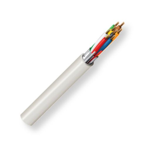 Belden 5306FE 0081000, Model 5306FE, 18 AWG, 8-Conductor, Security And Sound Cable; Gray Color; Riser-CMR Rated, Stranded bare copper conductors with polyolefin insulation; Beldfoil Tape shield; PVC jacket with ripcord; UPC 612825336938 (BTX 5306FE0081000 5306FE 0081000 5306FE-0081000 BELDEN)