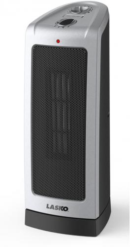 Lasko 5307 Oscillating Ceramic Tower Heater Model; Oscillating Ceramic Tower Heater Model; Comfort Air Technology Propels Warmth into the Room; Adjustable Comfort-Control Thermostat; Push-Button Oscillation; Built-In Safety Features; Versatile Size for Table or Floor Use; 1500 Watts of Comforting Warmth; 3 Quiet Settings, High Heat, Low Heat, Fan Only; Fully Assembled; E.T.L. listed; 7.25
