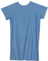 Mabis 532-8032-0139 Convalescent Gown w/ Tape Ties, Blue, 12/Pack, Designed for easy dressing and undressing with tape ties, Comfortable, large raglan sleeves allow movement of arms and help prevent fabric from gathering, Constructed of durable polyester/cotton blend fabric, Machine washable, One size fits most adults (532-8032-0139 53280320139 5328032-0139 532-80320139 532 8032 0139) 