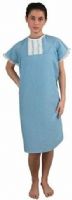 Duro-Med 532-8034-0100 S Embroidered Gown with Tape Ties, Machine washable, polyester/cotton, Blue (53280340100 S 532 8034 0100 S 53280340100 532 8034 0100 532-8034-0100) 