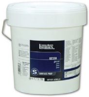 Liquitex 5336 White Gesso 1 Gallon; Classic white sealer and ground for absorbent surfaces, such as canvas, paper, or wood; Provides the proper surface sizing, tooth, and absorbency for acrylic and oil paints; One coat is usually enough; Traditional gesso is meant to be opaque titanium white for good coverage; Two coats are recommended under oil color; Dimensions 7.87" x 8.66" x 7.87"; Weight 12.50 lbs; UPC 094376924060 (LIQUITEX5336 LIQUITEX 5336 LQUITEX-5336) 