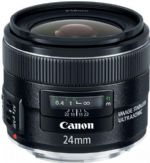 Canon 5345B002 EF 24mm f/2.8 IS USM; The Canon EF 24mm f/2; 8 IS USM lens is the ideal entry focal length into the world of ultra wide-angle photography; 66 ft (0; 20m) offers dramatic wide-angle images; cal Length & Maximum Aperture: 24mm, 1:2.8; Lens Construction: 11 elements in 9 groups; Diagonal Angle of View: 84°; Focus Adjustment: Rear focusing system with USM; Closest Focusing Distance: 0.20m / 0.66 ft; Filter Size: 58mm; UPC 013803137378 (5345B002 5345B002 5345B002) 