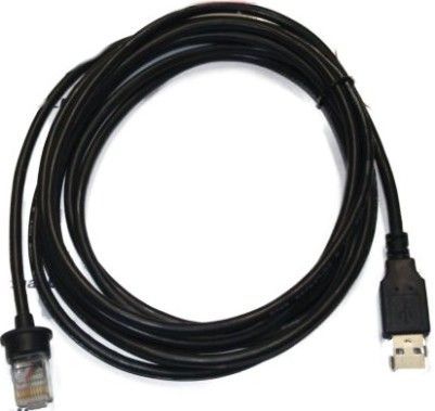Honeywell 53-53809-N-3 USB 2.9m (9.5') Coiled Cable, Black For use with VoyagerGS 9590 Handheld General Purpose Laser Barcode Scanner, Type A, Host power (5353809N3 5353809-N3 53-53809N-3 53-53809 N-3)