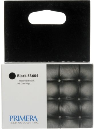 Primera 53604 Black Ink Cartridge for use with Bravo 4100-Series Printers, New Genuine Original OEM Primera Brand, UPC 665188536040 (53-604 53 604 536-04)