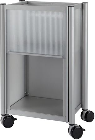 Safco 5376GR Impromptu Mobile Storage Center, Gray; 50 Letter Folder Capacity; 200 lbs. Weight Capacity; Compartment Size 12'w x 11 3/4