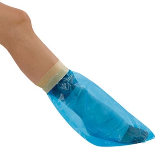 Mabis 539-6559-0100 Foot & Ankle Cast & Bandage Protectors, Offers durable and waterproof protection for casts, burns, bandages, poison ivy, skin abrasions, stitches and more (539-6559-0100 53965590100 5396559-0100 539-65590100 539 6559 0100)