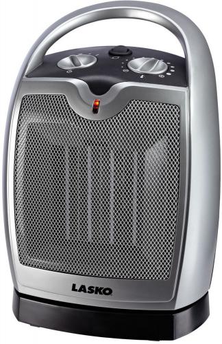Lasko 5409 Oscillating Ceramic Heater Model; Oscillating Ceramic Heater Model; Adjustable Thermostat Control for Personalized Comfort; Built-In Safety Features; 1500 Watts of Comforting Warmth; 3 Quiet Settings, High Heat, Low Heat, Fan Only; Convenient Carry Handle; Fully Assembled; E.T.L. listed; 6