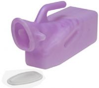 Mabis 541-5069-0000 Female Urinal w/ Leak-Resistant Lid, Anatomically designed for ease-of-use with molded edge for extra comfort, Soft pliable lid provides a leak-resistant seal (541-5069-0000 54150690000 5415069-0000 541-50690000 541 5069 0000) 