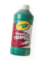 Crayola 54-1216-044 Premier Tempera Paint 16 oz Green; This paint features creamy consistency, smooth flow, ultimate opacity with intense hues, superior mixing, and is crack/flake resistant; 16 oz; Shipping Weight 1.38 lb; Shipping Dimensions 2.75 x 2.75 x 6.94 in; UPC 071662598440 (CRAYOLA541216044 CRAYOLA-541216044 PREMIER-54-1216-044 CRAYOLA-541216044 541216044 ARTWORK PAINTING) 