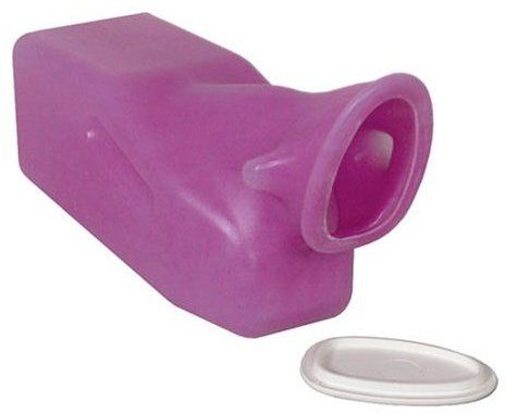 Duro-Med 541-5069-0000 S Non-Autoclavable Female Urinal with Leak-Reistant Lid, Pink (54150690000S 541-5069-0000S 54150690000 541-5069-0000 541 5069 0000)