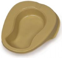 Duro-Med 541-5072-0000 S Non-Autoclavable Stackable Bed Pan, Size 14 1/4" x 12", Gold (54150720000S 541 5072 0000 S 541-5072-0000 54150720000) 