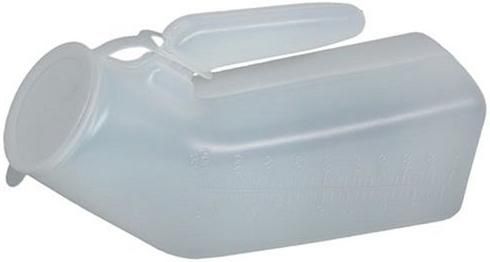 Duro-Med 541-5075-0000 S Autoclavable Male Urinal with Cover, 1-quart capacity, Measures 10-1/2