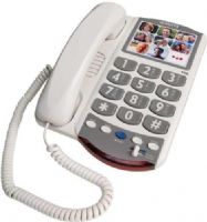 Clarity 54400.000 Model P400 Amplified Phone with PicturePerfect Dialing, Clarity Power technology, Amplifies incoming sounds up to 26 decibels, PicturePerfect Dialing allows you to program photo memory dial buttons for easier dialing, Bright visual ring indicator, Large, high-contrast keypad, Hearing aid compatible, UPC 017229123021 (54400000 54400-000 54400 000 P-400 P 400) 